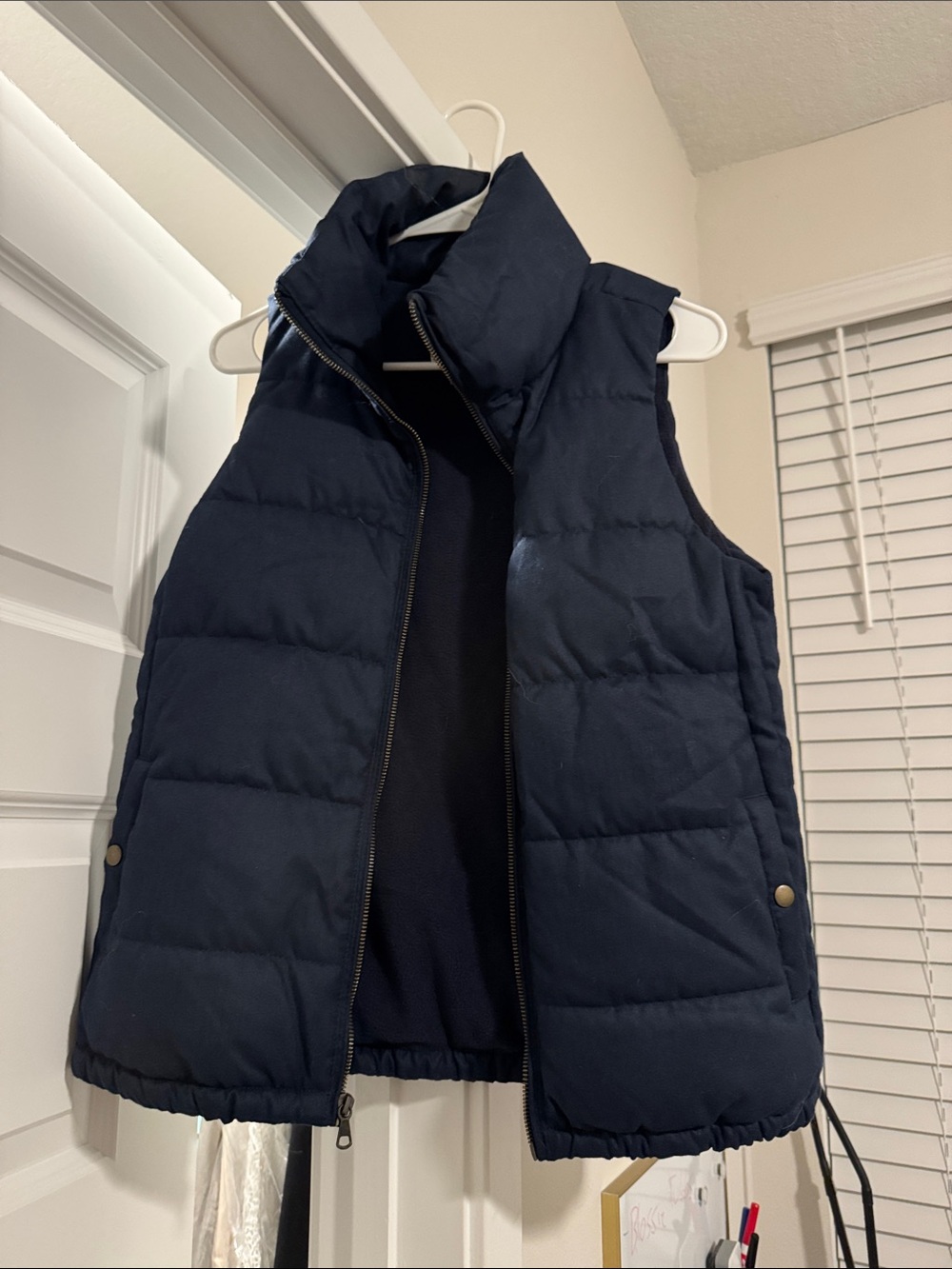 Old Navy Navy Quilted Puffer Vest for Women